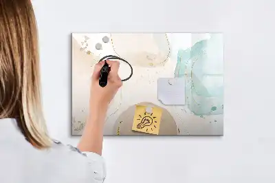 Lavagna magnetica per disegnare modello schizzi d'acquerello