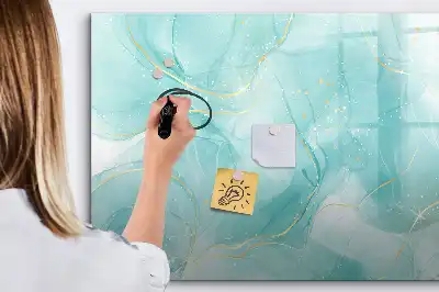 Lavagna magnetica per scrivere con motivo astratto effetto marmo