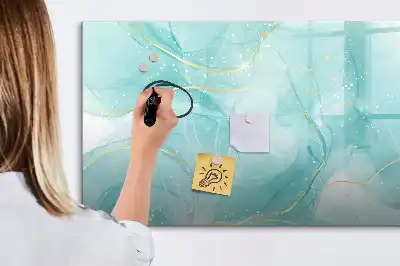 Lavagna magnetica per scrivere con motivo astratto effetto marmo