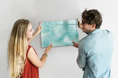 Lavagna magnetica per scrivere con motivo astratto effetto marmo