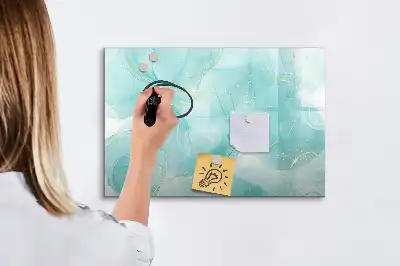 Lavagna magnetica per scrivere con motivo astratto effetto marmo