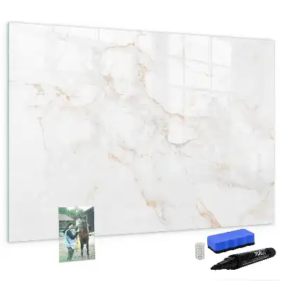 Lavagna magnetica dal design elegante effetto marmo