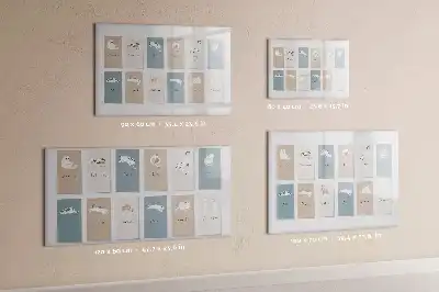Lavagna magnetica per disegnare con calendario a tema gatti