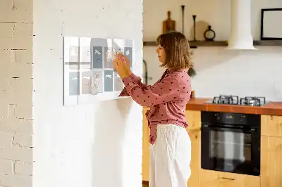 Lavagna magnetica per disegnare con calendario a tema gatti