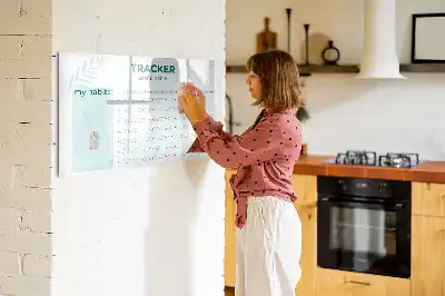 Lavagna magnetica per pianificare le abitudini lavagna per scrivere e organizzare le attività