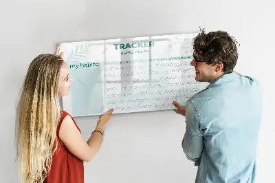 Lavagna magnetica per pianificare le abitudini lavagna per scrivere e organizzare le attività