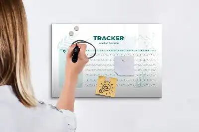 Lavagna magnetica per pianificare le abitudini lavagna per scrivere e organizzare le attività