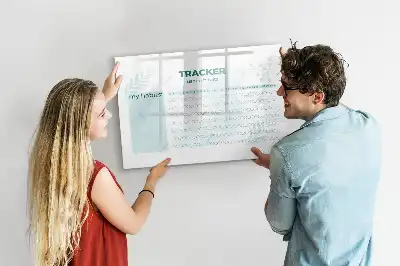 Lavagna magnetica per pianificare le abitudini lavagna per scrivere e organizzare le attività