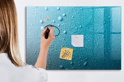 Lavagna magnetica per disegnare modello gocce d'acqua