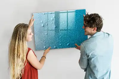 Lavagna magnetica per disegnare modello gocce d'acqua
