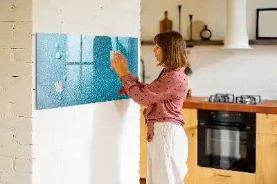 Lavagna magnetica per disegnare modello gocce d'acqua