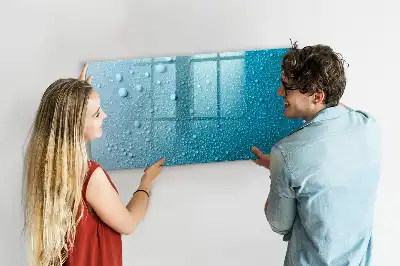 Lavagna magnetica per disegnare modello gocce d'acqua
