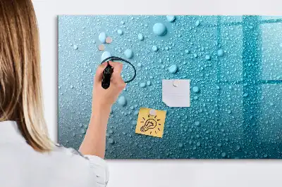 Lavagna magnetica per disegnare modello gocce d'acqua