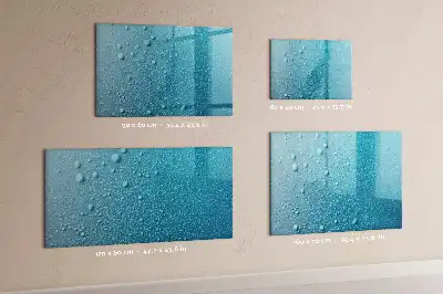 Lavagna magnetica per disegnare modello gocce d'acqua