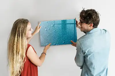 Lavagna magnetica per disegnare modello gocce d'acqua