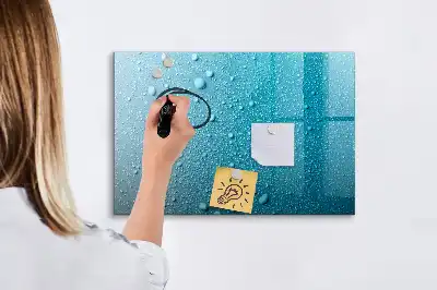 Lavagna magnetica per disegnare modello gocce d'acqua
