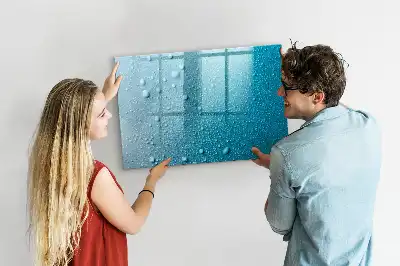 Lavagna magnetica per disegnare modello gocce d'acqua