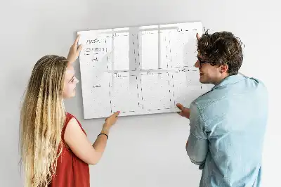 Lavagna magnetica per scrivere programma della settimana