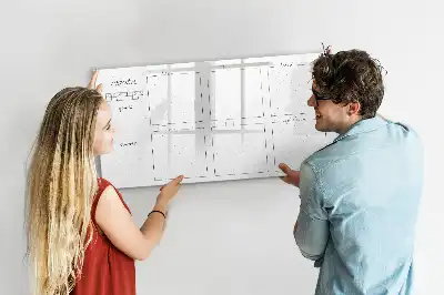 Lavagna magnetica per scrivere programma della settimana