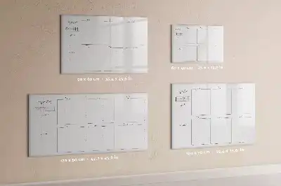 Lavagna magnetica per scrivere programma della settimana