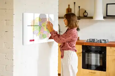Lavagna magnetica con mappa della Polonia