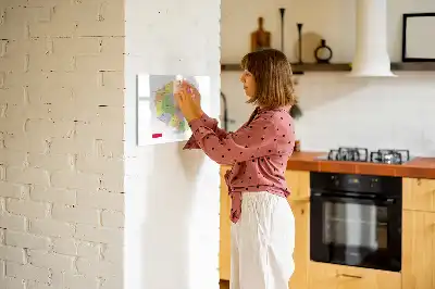 Lavagna magnetica con mappa della Polonia
