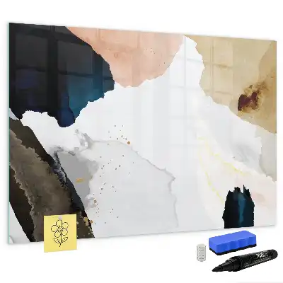 Lavagna magnetica decorazione murale con stampa astrazione di macchie