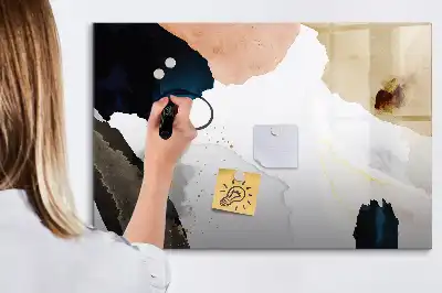 Lavagna magnetica decorazione murale con stampa astrazione di macchie