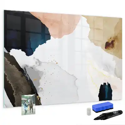 Lavagna magnetica decorazione murale con stampa astrazione di macchie