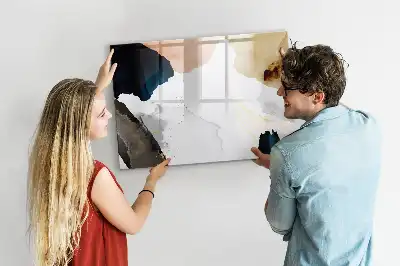 Lavagna magnetica decorazione murale con stampa astrazione di macchie