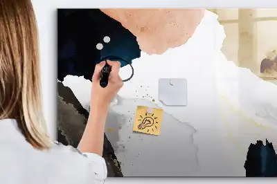 Lavagna magnetica decorazione murale con stampa astrazione di macchie