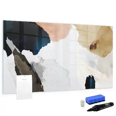 Lavagna magnetica decorazione murale con stampa astrazione di macchie
