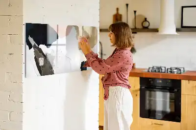 Lavagna magnetica decorazione murale con stampa astrazione di macchie