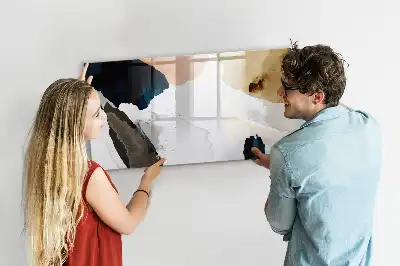 Lavagna magnetica decorazione murale con stampa astrazione di macchie