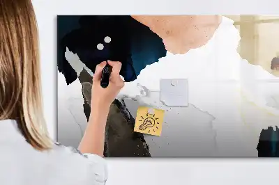 Lavagna magnetica decorazione murale con stampa astrazione di macchie