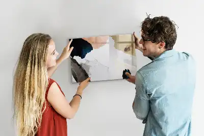 Lavagna magnetica decorazione murale con stampa astrazione di macchie