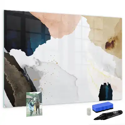 Lavagna magnetica decorazione murale con stampa astrazione di macchie
