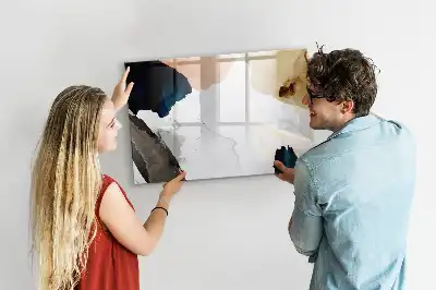 Lavagna magnetica decorazione murale con stampa astrazione di macchie