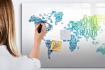 Lavagna magnetica per disegnare modello mappa delle dolci parole