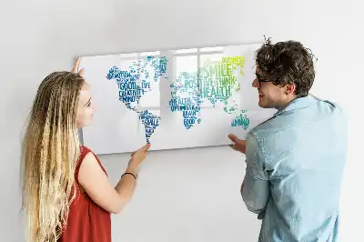 Lavagna magnetica per disegnare modello mappa delle dolci parole