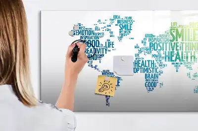 Lavagna magnetica per disegnare modello mappa delle dolci parole