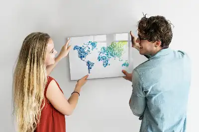 Lavagna magnetica per disegnare modello mappa delle dolci parole