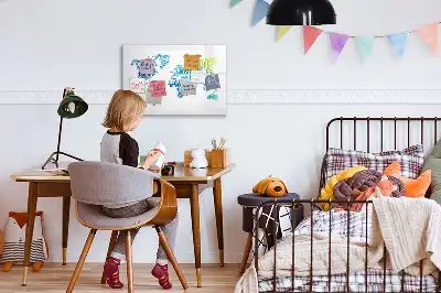 Lavagna magnetica per disegnare modello mappa delle dolci parole