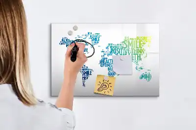 Lavagna magnetica per disegnare modello mappa delle dolci parole
