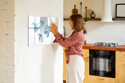 Lavagna magnetica per disegnare modello mappa delle dolci parole