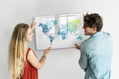 Lavagna magnetica per disegnare modello mappa delle dolci parole