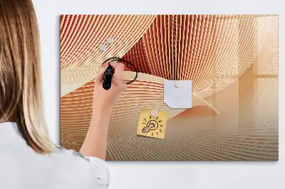 Lavagna magnetica per disegnare con motivo astratto a onde