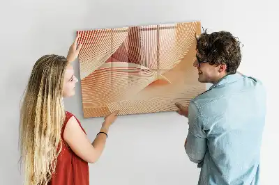 Lavagna magnetica per disegnare con motivo astratto a onde