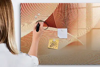 Lavagna magnetica per disegnare con motivo astratto a onde