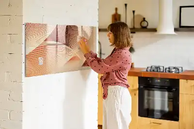 Lavagna magnetica per disegnare con motivo astratto a onde